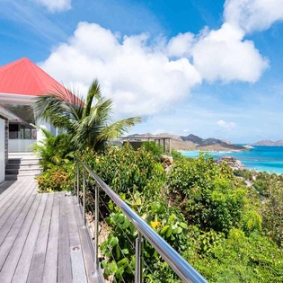 Deck at WV RIG, St. Jean, St. Barthelemy