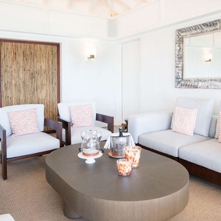 Living Room at WV MAA, Pointe Milou, St. Barthelemy