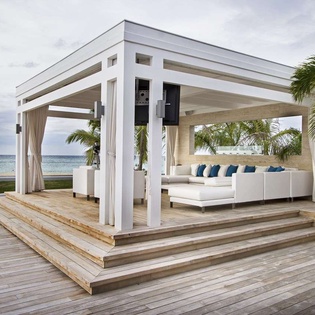 Gazebo at PIE CLV, Beach Side/Plum Beach, St. Martin