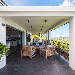 Terrace at WV CLM, Vitet, St. Barthelemy
