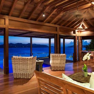 Living Room at WV AMA, Pointe Milou, St. Barthelemy