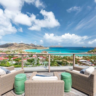 Deck at WV RIG, St. Jean, St. Barthelemy