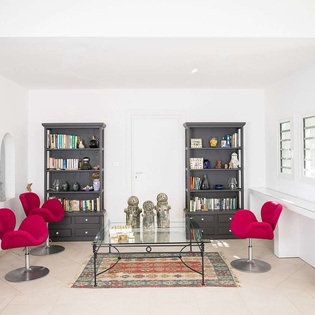 Living Room at PIE OCE, Hillside/Terres Basses, St. Martin
