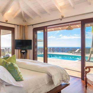 Bedroom at WV MER, Gouverneur, St. Barthelemy