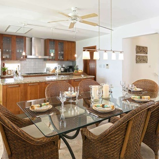 Dining Room at PIE BDV, Beachfront/Cupecoy, St. Martin