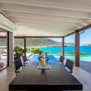 Dining Room at WV TCK, Flamands Beach, St. Barthelemy