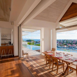 Dining Room at WV LAM, Gustavia, St. Barthelemy
