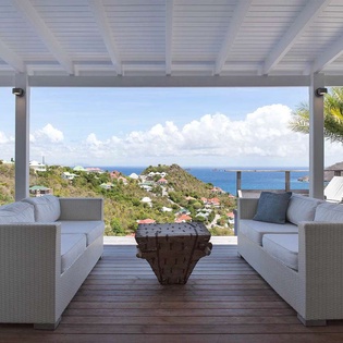 Terrace at WV RIV, Flamands, St. Barthelemy