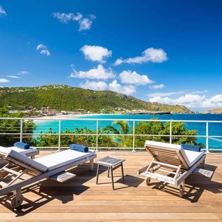 Deck at WV TCK, Flamands Beach, St. Barthelemy