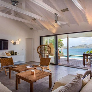Living Room at WV SUM, Pointe Milou, St. Barthelemy