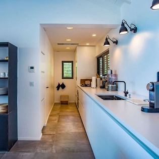 Kitchen at WV SUM, Pointe Milou, St. Barthelemy