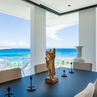 Dining Room at WV TAR, Camaruche, St. Barthelemy