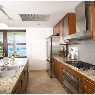Kitchen at PIE BDV, Beachfront/Cupecoy, St. Martin