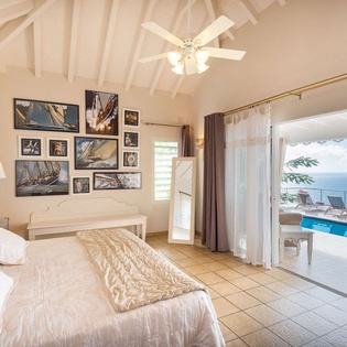 Bedroom at WV MOU, Lurin, St. Barthelemy