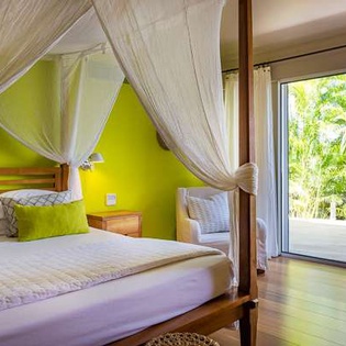 Bedroom at WV AMA, Pointe Milou, St. Barthelemy