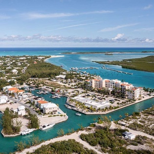 Aerial photo of TC SUG, Leeward, Turks & Caicos