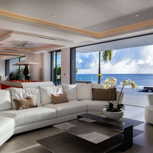 Living Room at WV AXL, Gustavia, St. Barthelemy