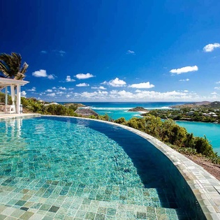 Villa Pool at WV NOC, Mont Jean, St. Barthelemy