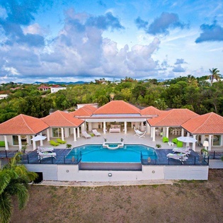 Aerial photo of SXM GSL, Hillside/Terres Basses, St. Martin