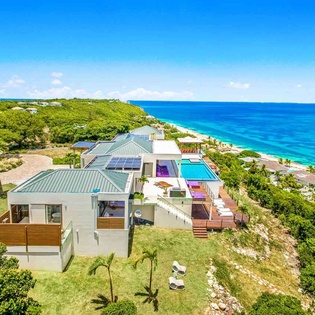 Aerial photo of PIE AMA, Hillside/Baie Rouge, St. Martin