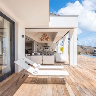 Deck at WV BST, Lurin, St. Barthelemy