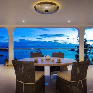 Dining Room at WV SHE, Corossol, St. Barthelemy