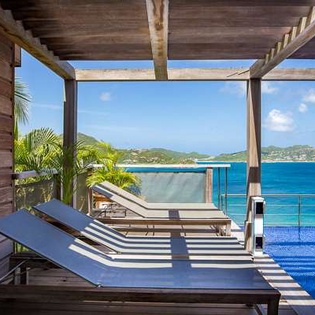 Deck at WV AMA, Pointe Milou, St. Barthelemy