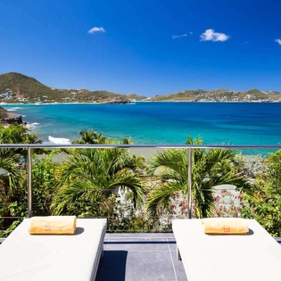 Deck at WV AUS, Pointe Milou, St. Barthelemy