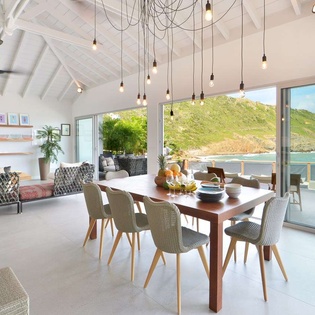 Dining Room at WV ABR, Anse des Cayes, St. Barthelemy