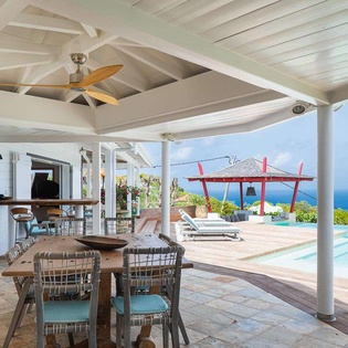 Terrace at WV BSN, Lurin, St. Barthelemy