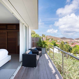 Bedroom at WV RIG, St. Jean, St. Barthelemy