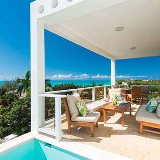 Terrace at IE VBL, Ocean Pt/Taylors, Turks & Caicos