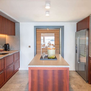 Kitchen at WV PIN, Pointe Milou, St. Barthelemy