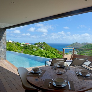 Dining Room at WV APK, Flamands, St. Barthelemy