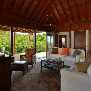 Living Room at WV MJP, Flamands, St. Barthelemy