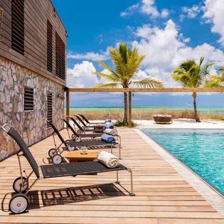 Deck at PL SLS, Thompson Cove, Turks & Caicos