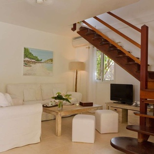 Living Room at WV BEA, Marigot Beach, St. Barthelemy
