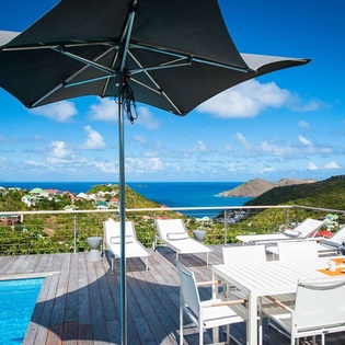 Deck at WV LUM, Flamands, St. Barthelemy