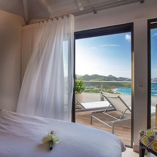 Bedroom at WV IEW, St. Jean, St. Barthelemy