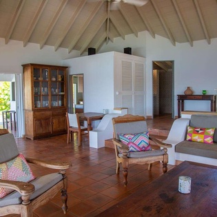 Living Room at WV CAR, Lorient, St. Barthelemy