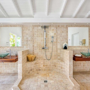Bathroom at SXM SUD, Hillside/Terres Basses, St. Martin