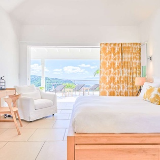 Bedroom at WV ANK, Colombier, St. Barthelemy