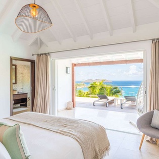 Bedroom at WV ISI, St. Jean, St. Barthelemy