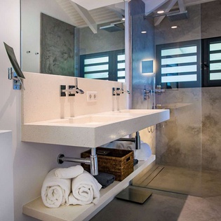 Bathroom at WV ABB, Vitet, St. Barthelemy