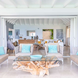 Living Room at WV ISI, St. Jean, St. Barthelemy
