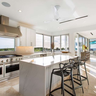 Kitchen at AXA KAN, West End, Anguilla