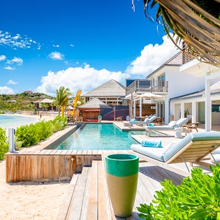 Villa Pool at WV BLE, Grand Cul de Sac, St. Barthelemy