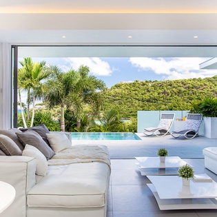 Living Room at WV SAX, St. Jean, St. Barthelemy