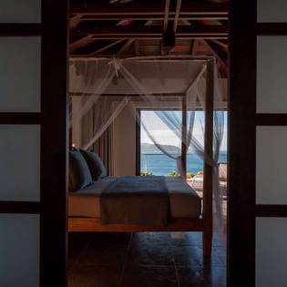 Bedroom at WV IDS, Pointe Milou, St. Barthelemy