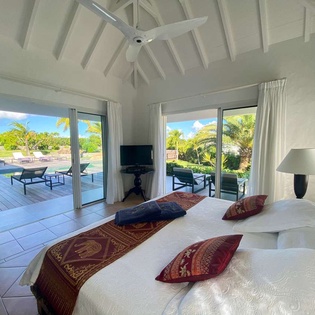 Bedroom at WV PAJ, Lurin, St. Barthelemy